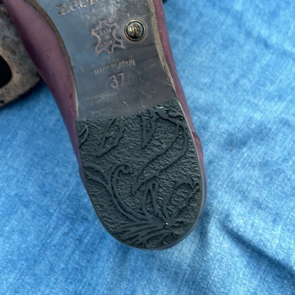 Neosens Slip On Loafer W 6.5 Purple Leather Women's Size 6.5 EU 37 Made in Spain - Picture 11 of 12